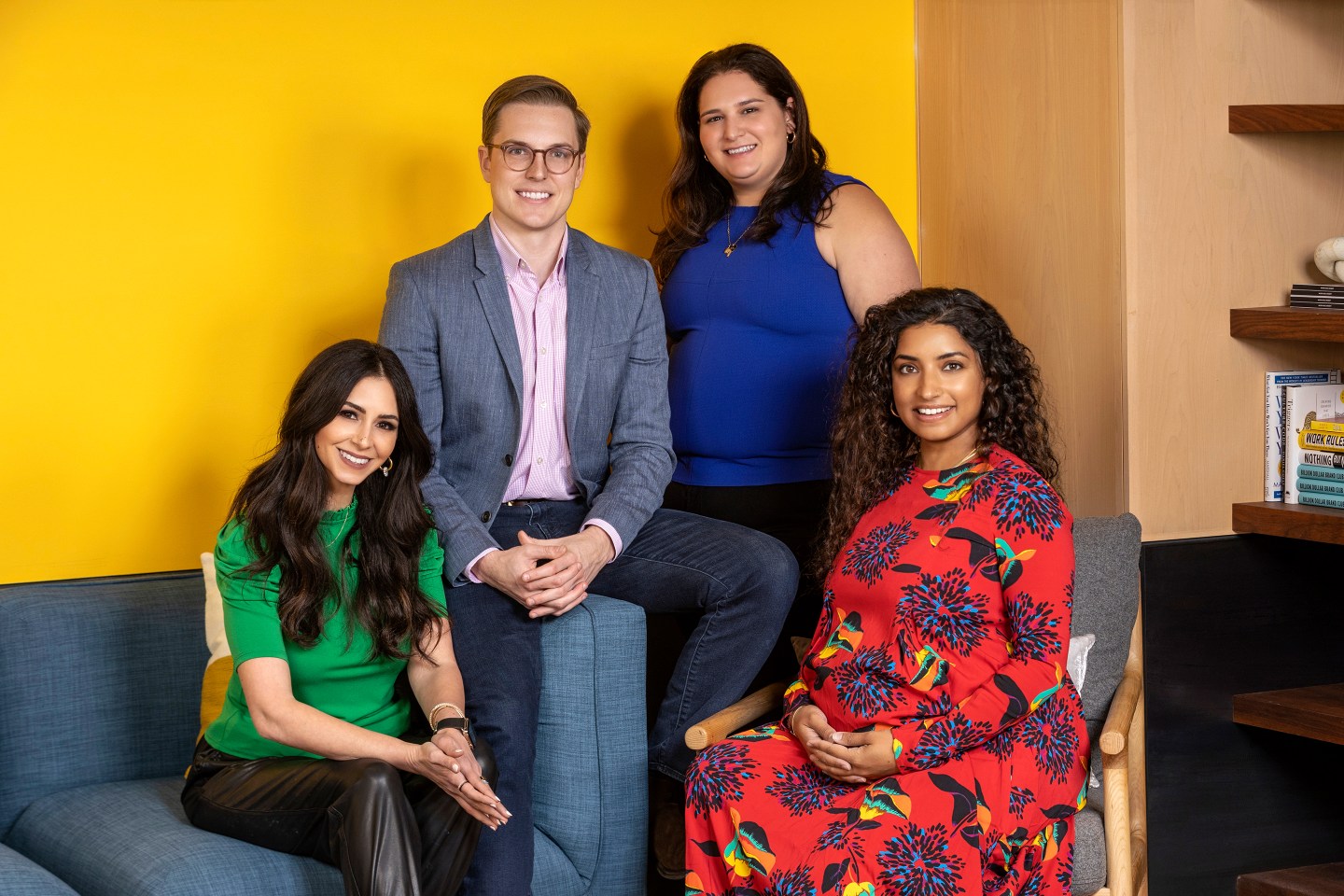 Left to right Deena Shakir, Partner at Lux Capital, Paxton Maeder-York, CEO and Founder of Alife, Rebecca Kaden, Managing Partner at Union Square Ventures., Anarghya Vardhana, Partner at Maveron.
