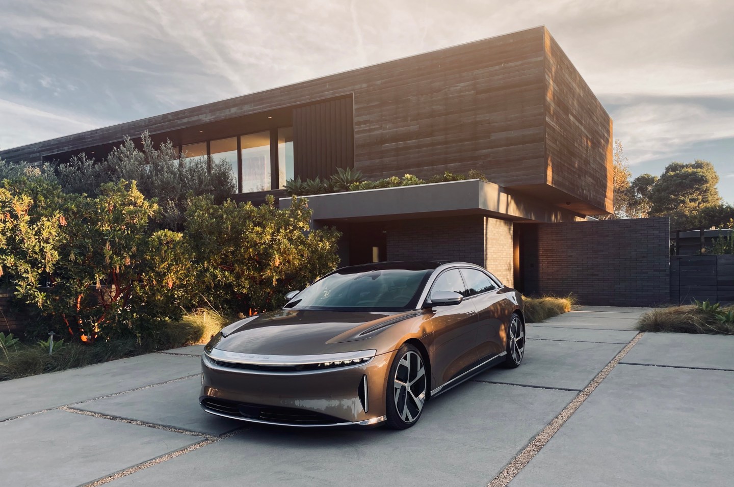 The Lucid Air electric sedan.