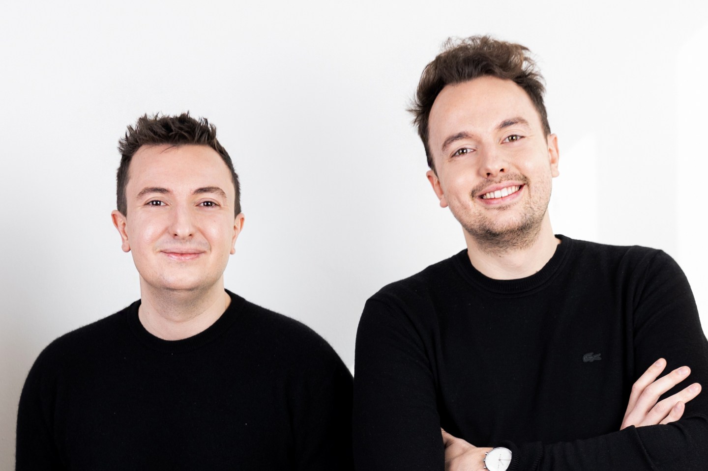 LimeWire Co-CEO's Julian Zehetmayr and Paul Zehetmayr pose for a picture.