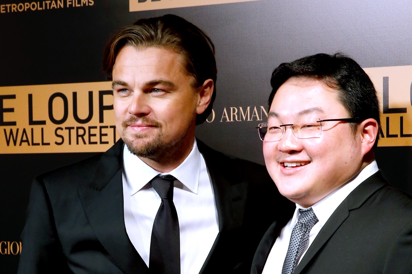 Actor Leonardo DiCaprio with Jho Low pose for a picture.