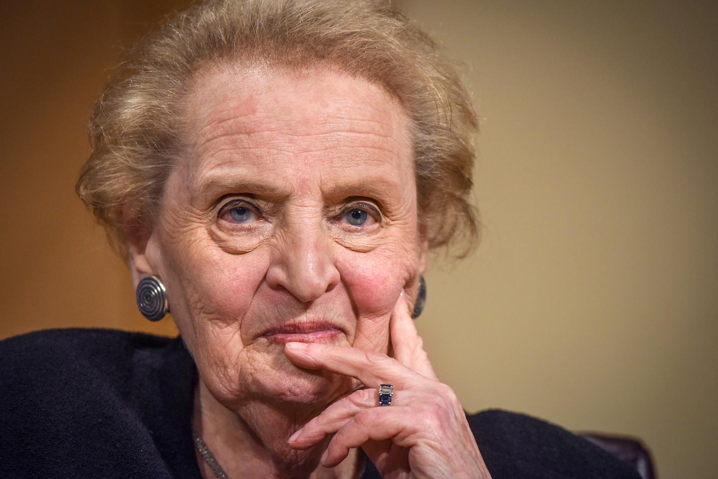 Former U.S. Secretary of State Madeleine Albright participates in a moderated conversation.