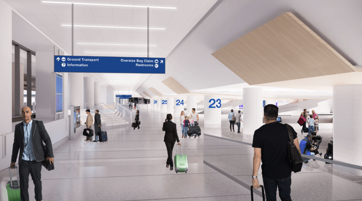 Inside the new Delta Air Lines terminal at LAX