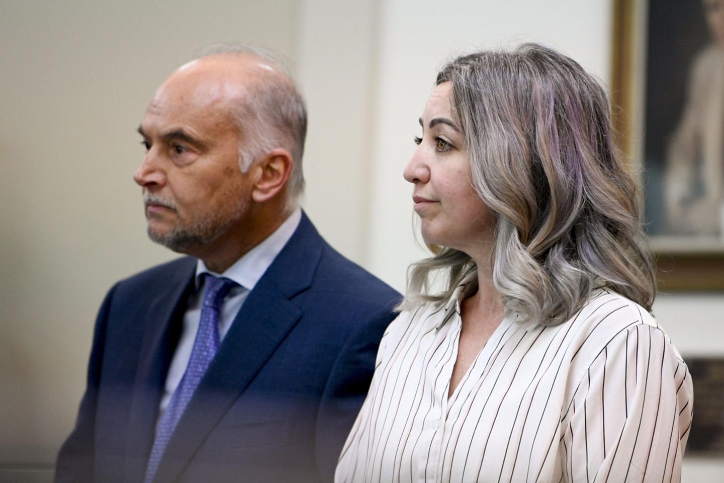 RaDonda Vaught and her attorney Peter Strianse