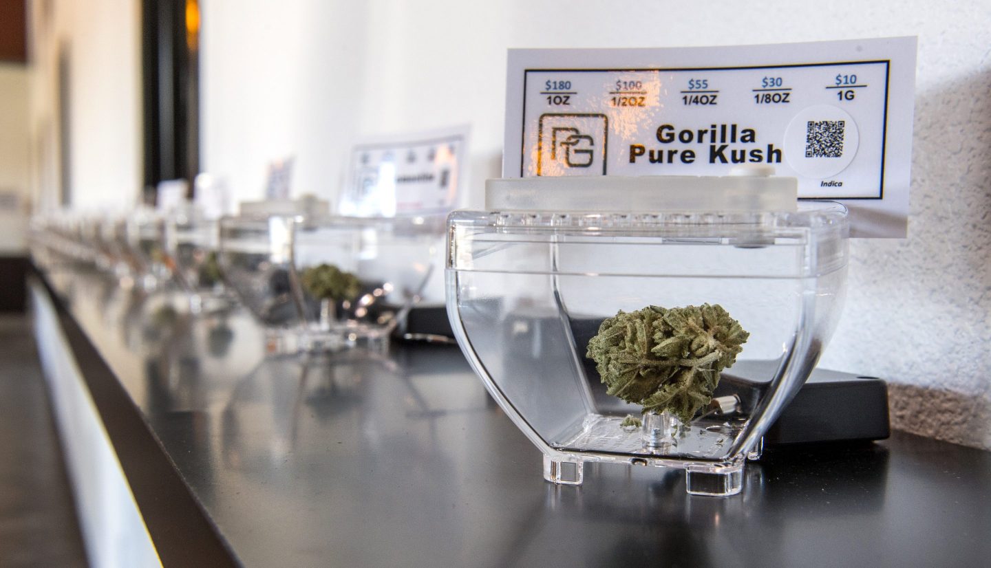 Cannabis sold at a California dispensary