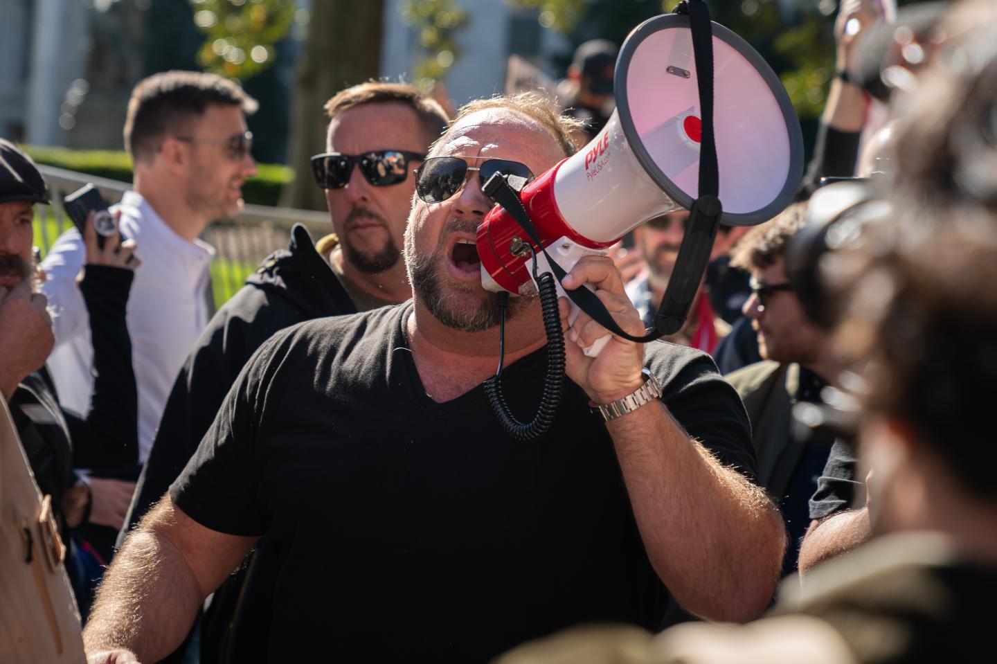 Alex Jones’s Infowars files for bankruptcy amid flurry of Sandy Hook lawsuits
