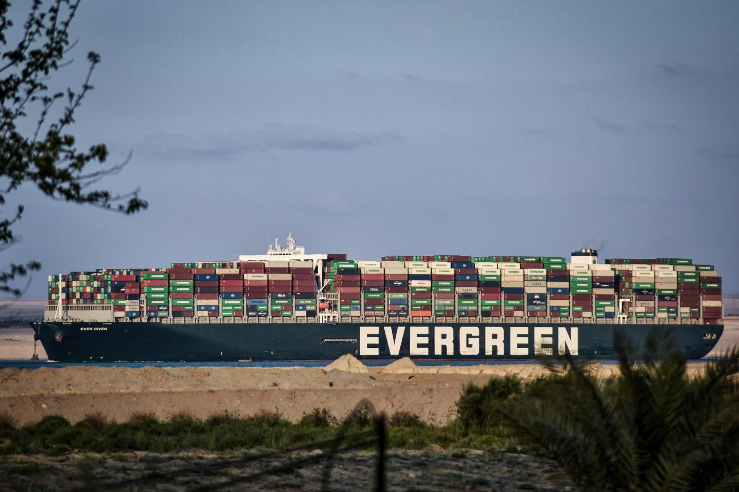 Evergreen Marine blocked the Suez Canal last year. Now its ship that had run aground in the U.S. is moving again after 35 days
