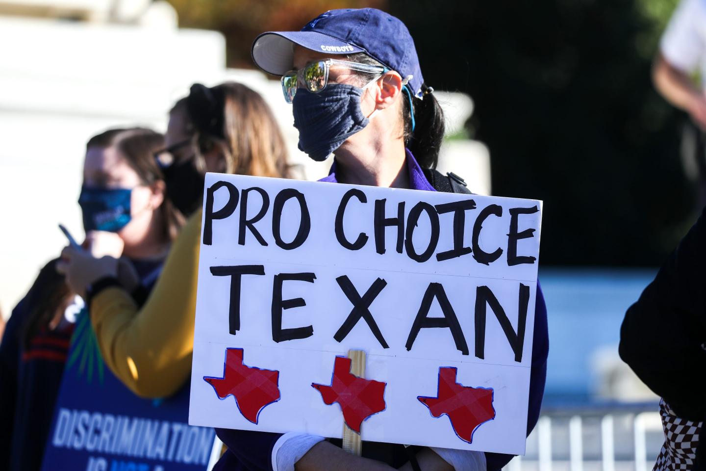 Pro-choice demonstrator in Washington D.C