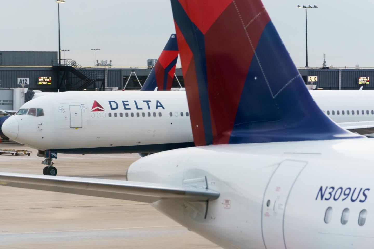 Delta airplanes.