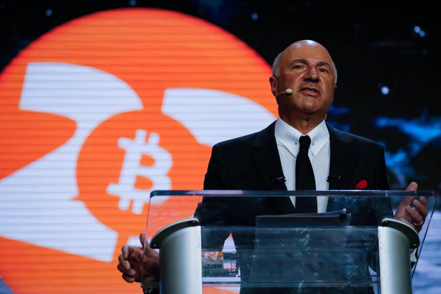 Kevin O'Leary at the Bitcoin 2022 conference in Miami