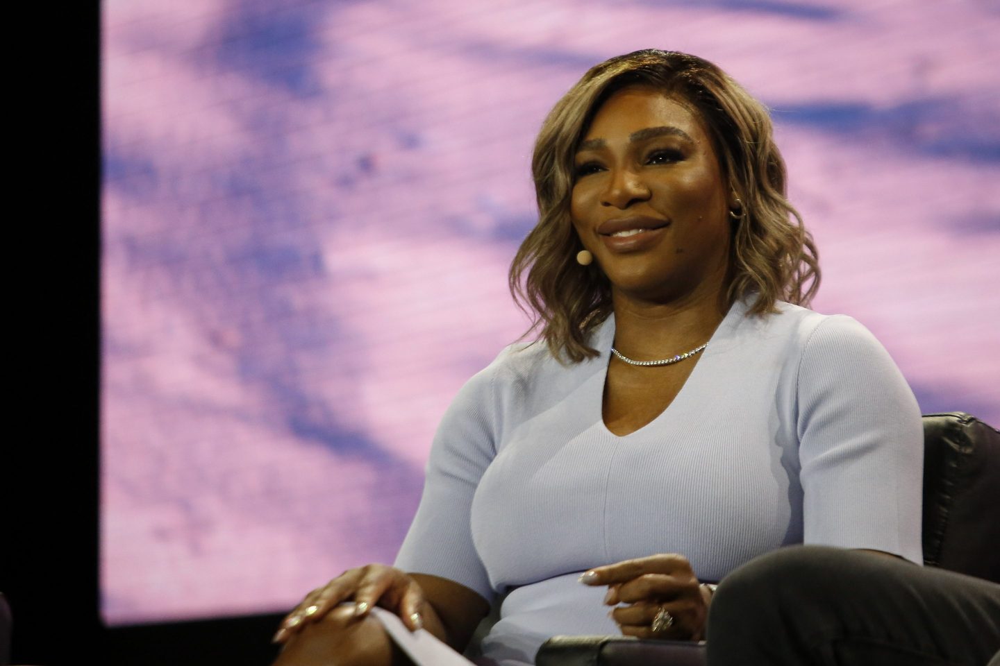 Tennis star Serena Williams at the Bitcoin 2022 conference