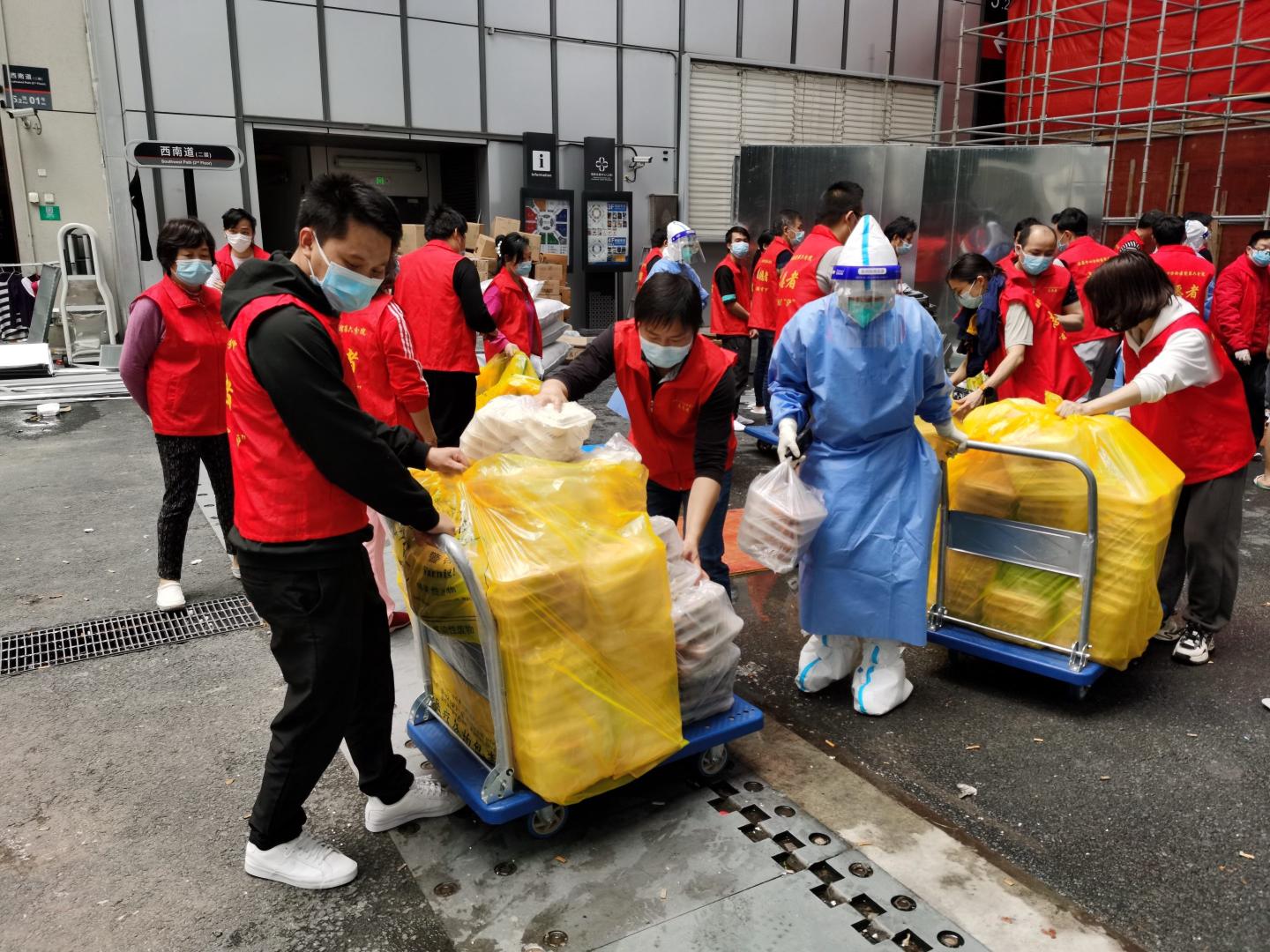 Locked-down Shanghai residents are getting sick after eating government-issued emergency food supplies