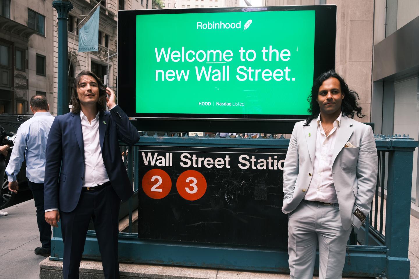 Baiju Bhatt (right) and Vlad Tenev, founders of the online brokerage Robinhood.