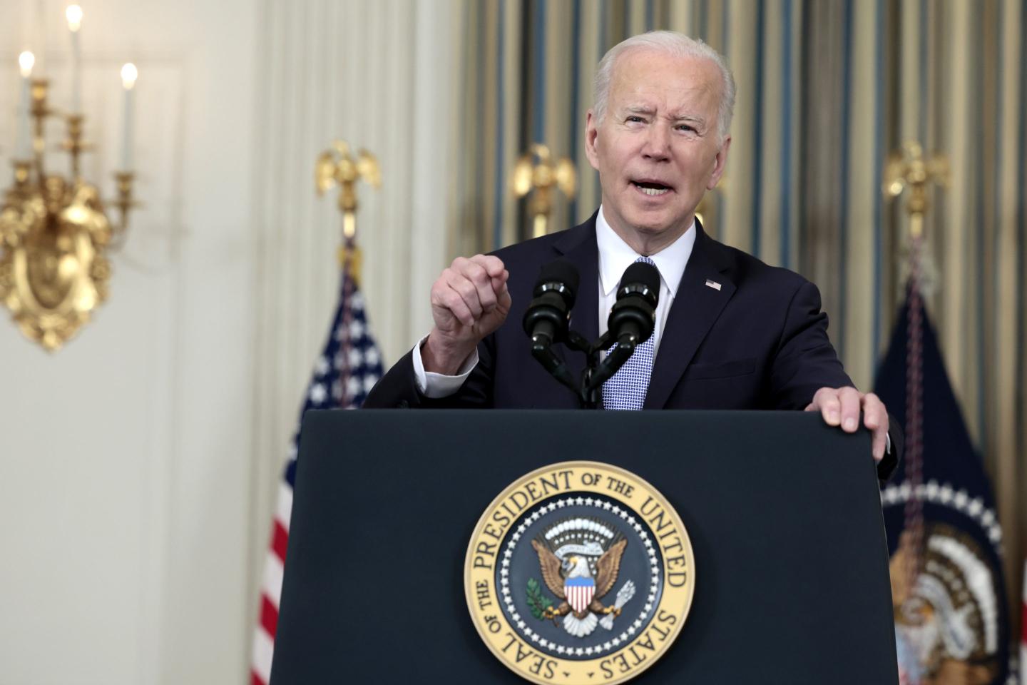 President Biden speaks in White House