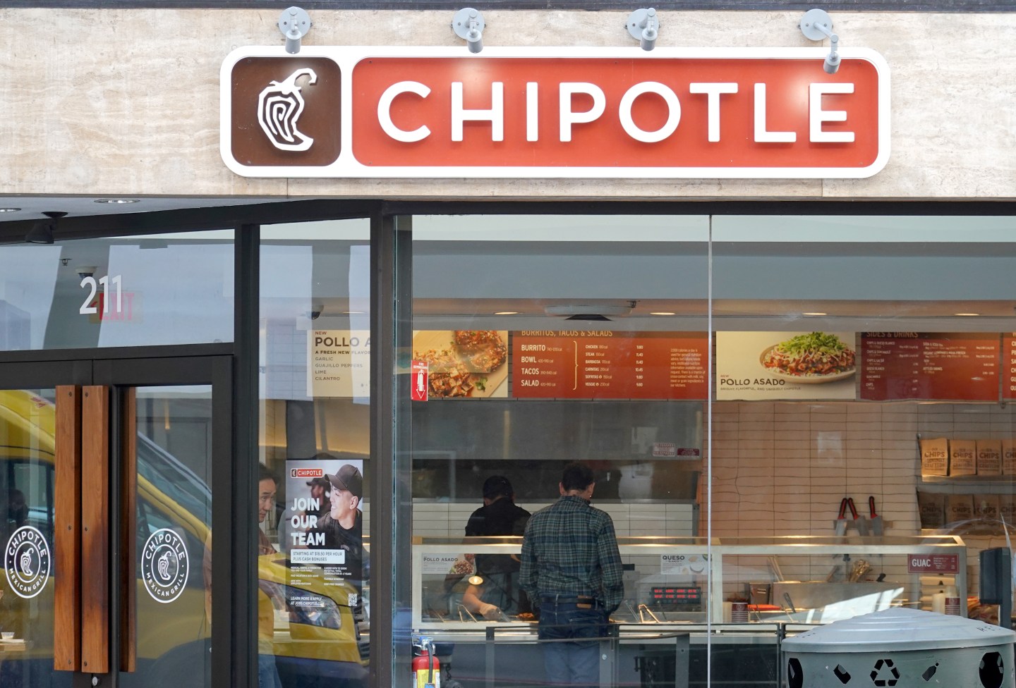 A Chipotle restaurant in San Francisco