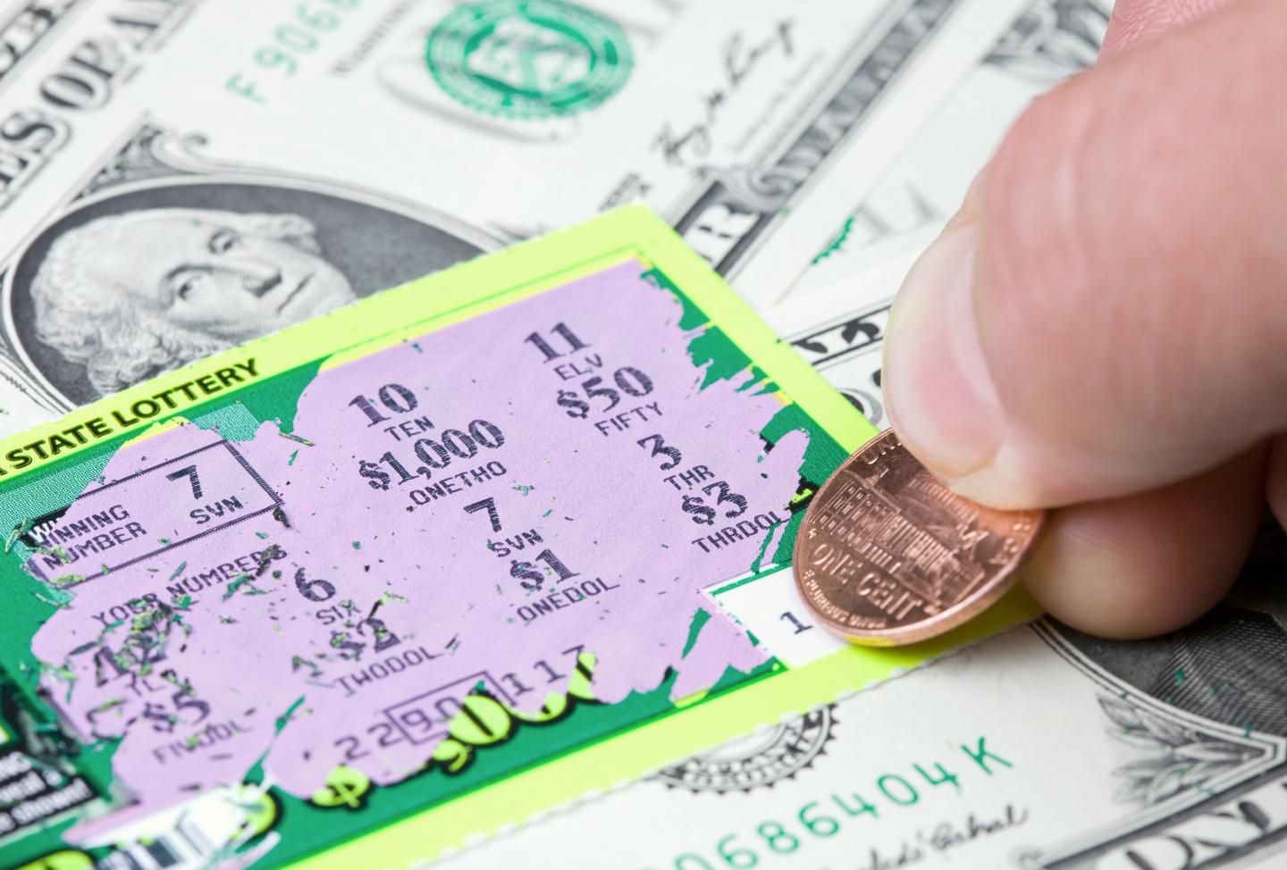 Scratch-off lottery card