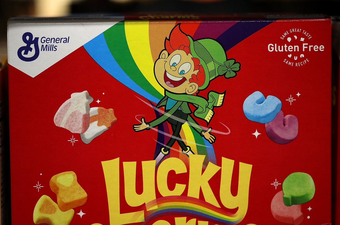 A box of Lucky Charms.