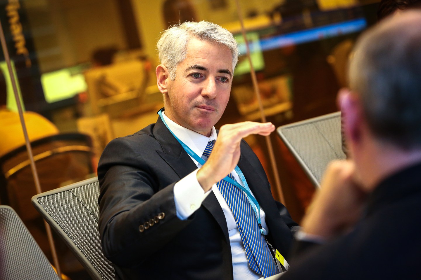 Bill Ackman speaks during an interview.