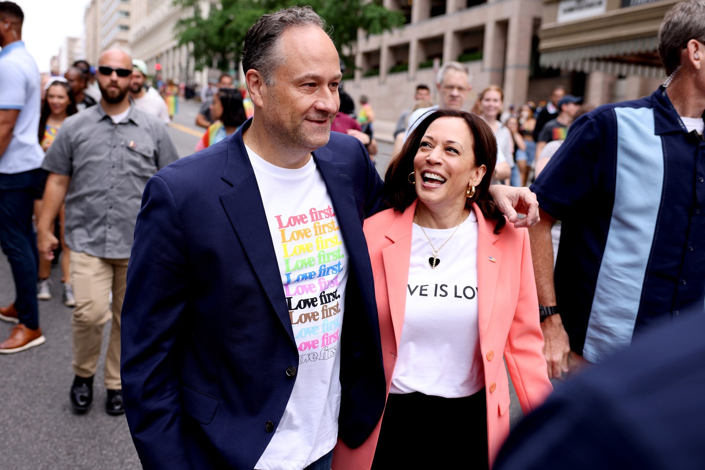 U.S. Vice President Kamala Harris and husband Doug Emhoff