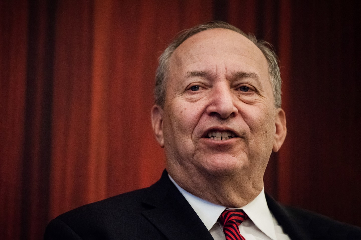 Larry Summers, former U.S. Treasury secretary, speaks.