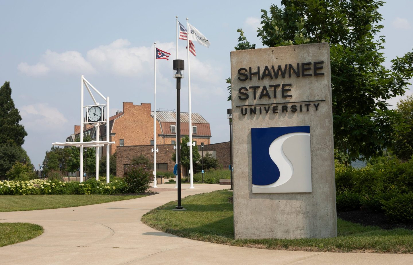 A Shawnee State University campus entrance