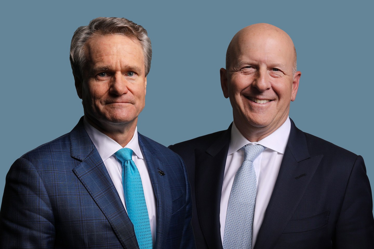 Bank of America CEO Brian Moynihan and Goldman Sachs's CEO David Solomon