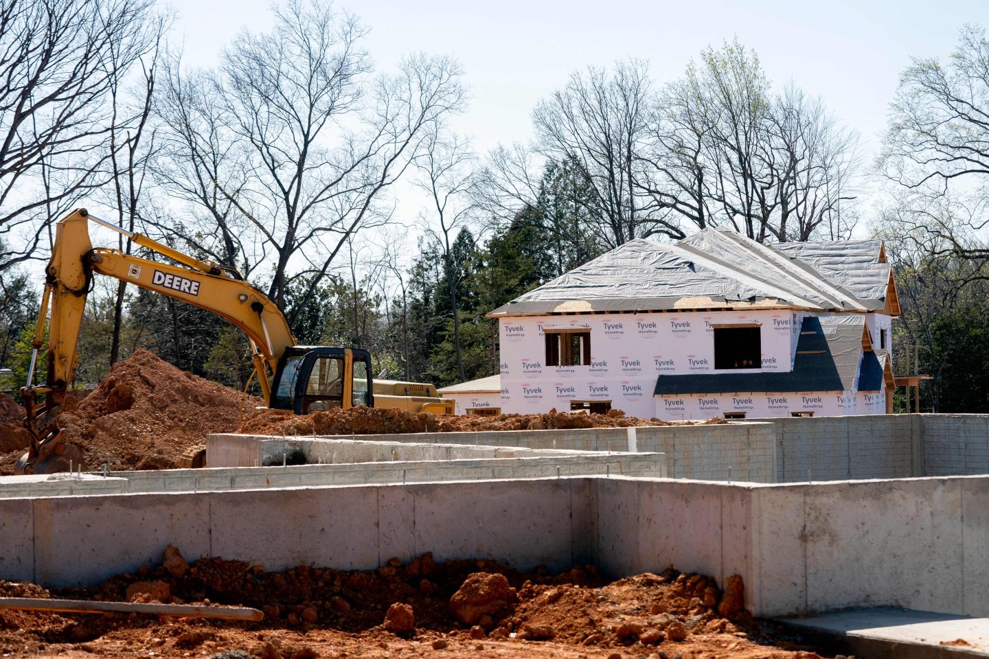 A home construction site in Falls Church, Va.
