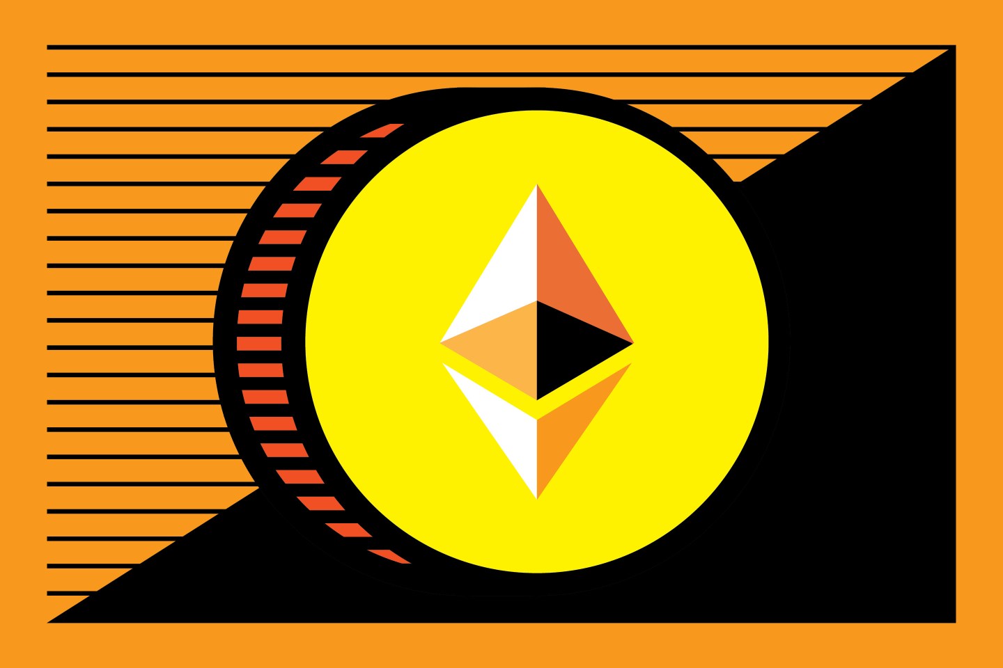 Artist’s concept of Ethereum token