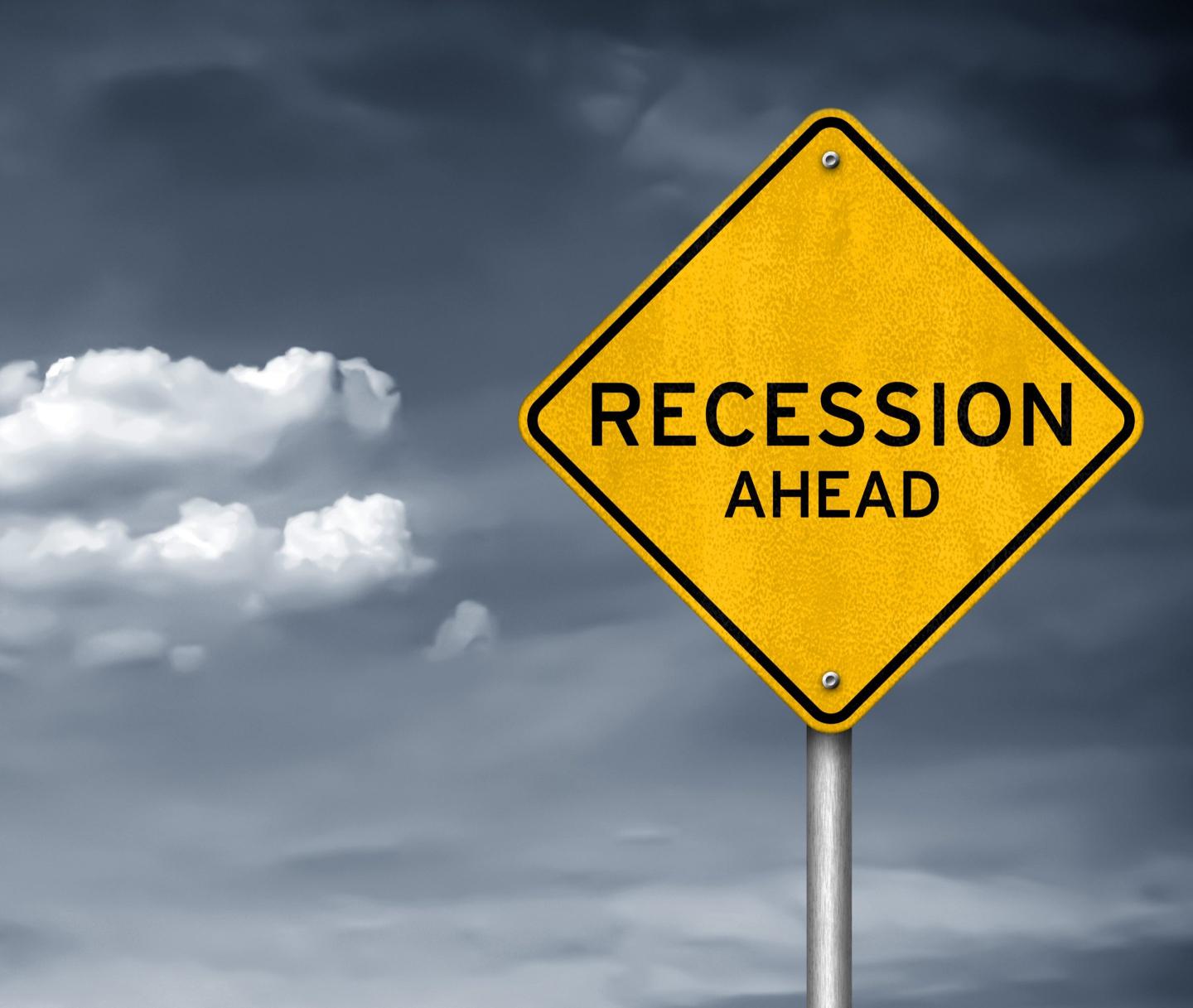 Sign that says “recession ahead”