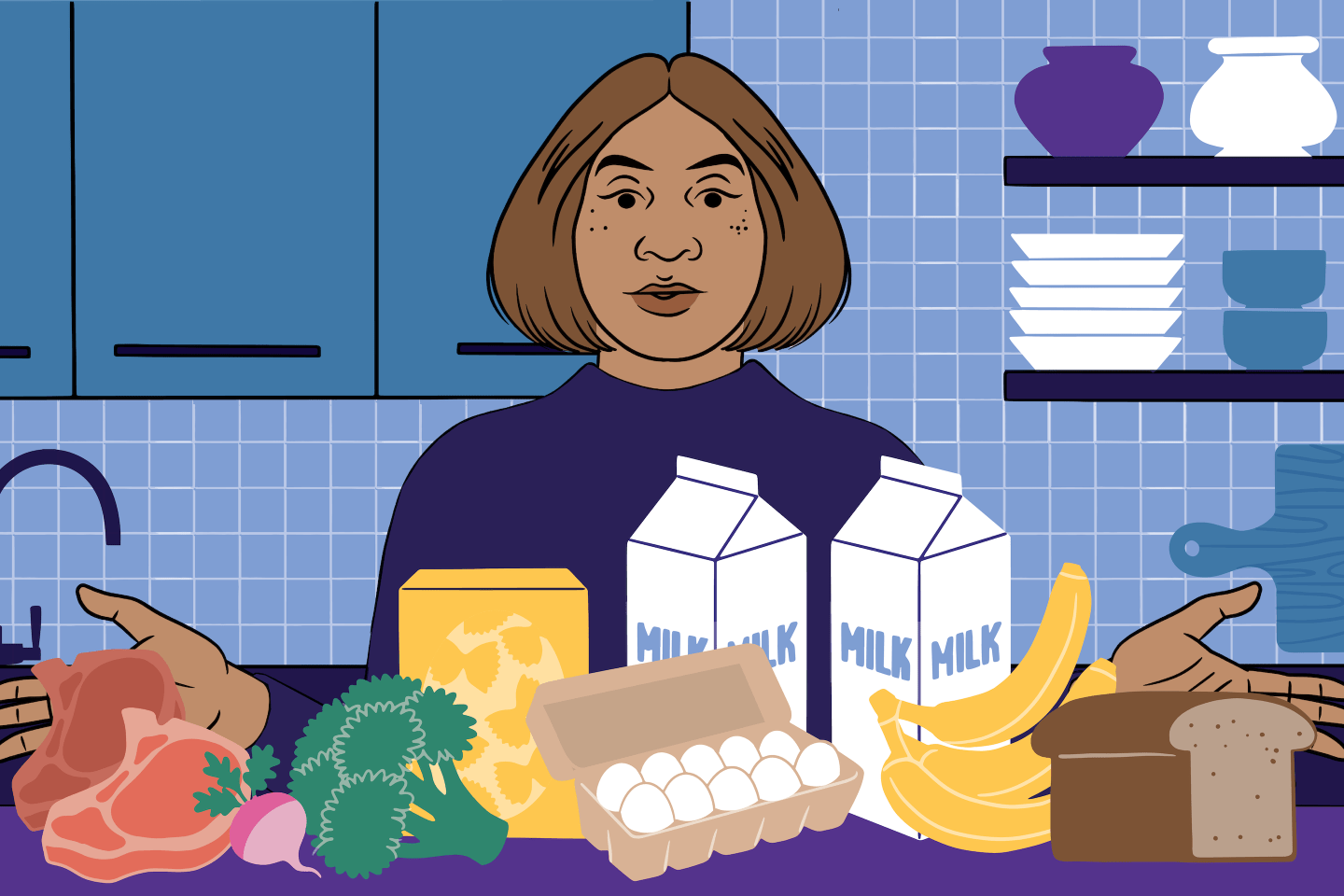 Inflation is hurting women at the grocery store. Some are eating less in order to feed their families.