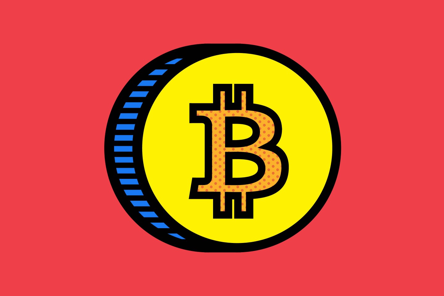 Artistic rendering of a Bitcoin token