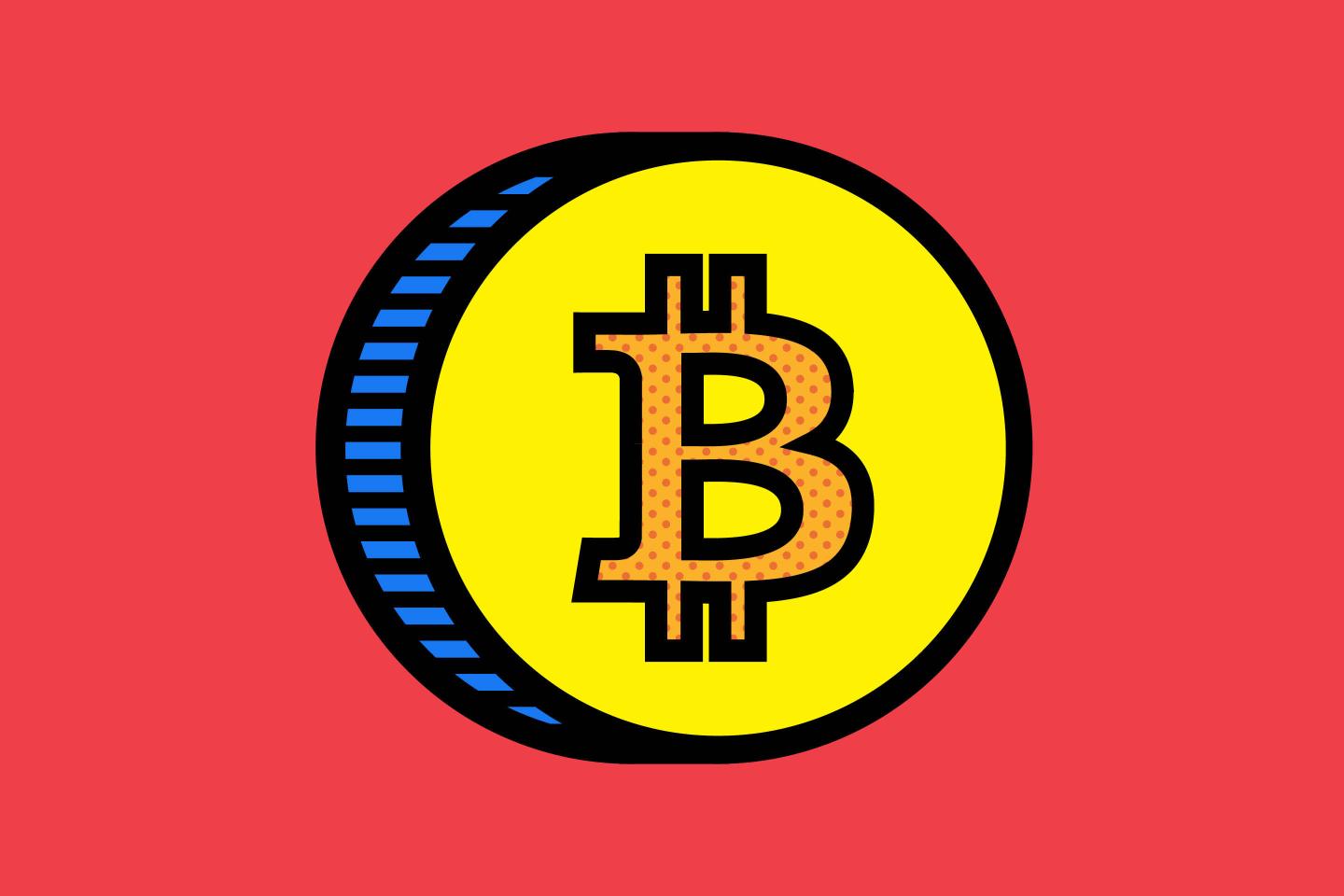 Artistic rendering of a Bitcoin token