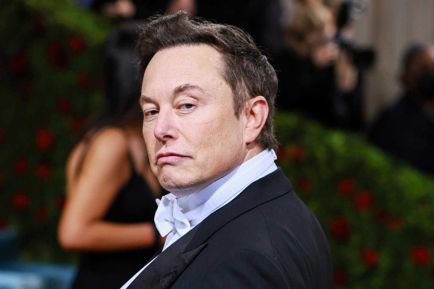 Elon Musk at Met Gala 2022.