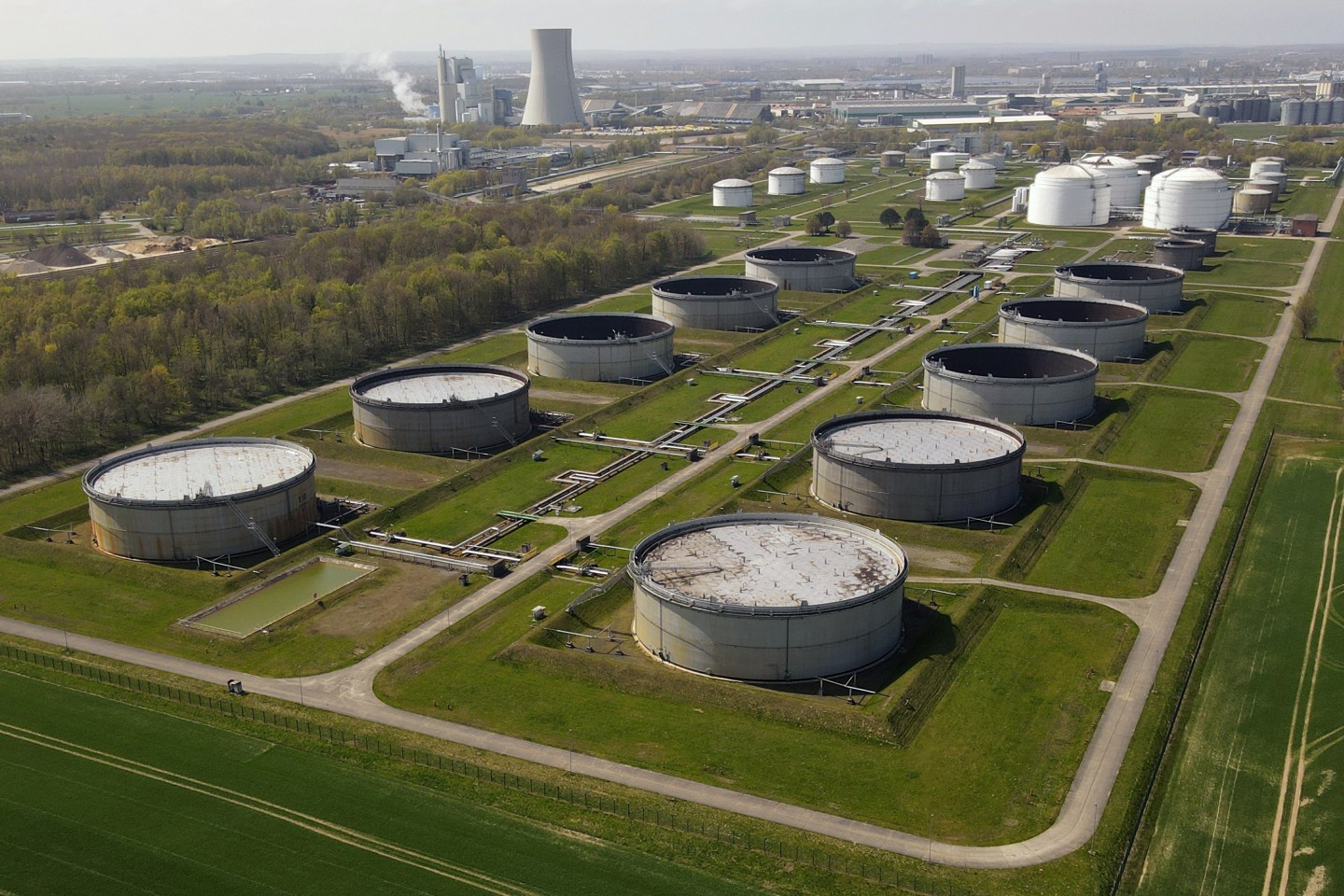 Oil port in Germany.