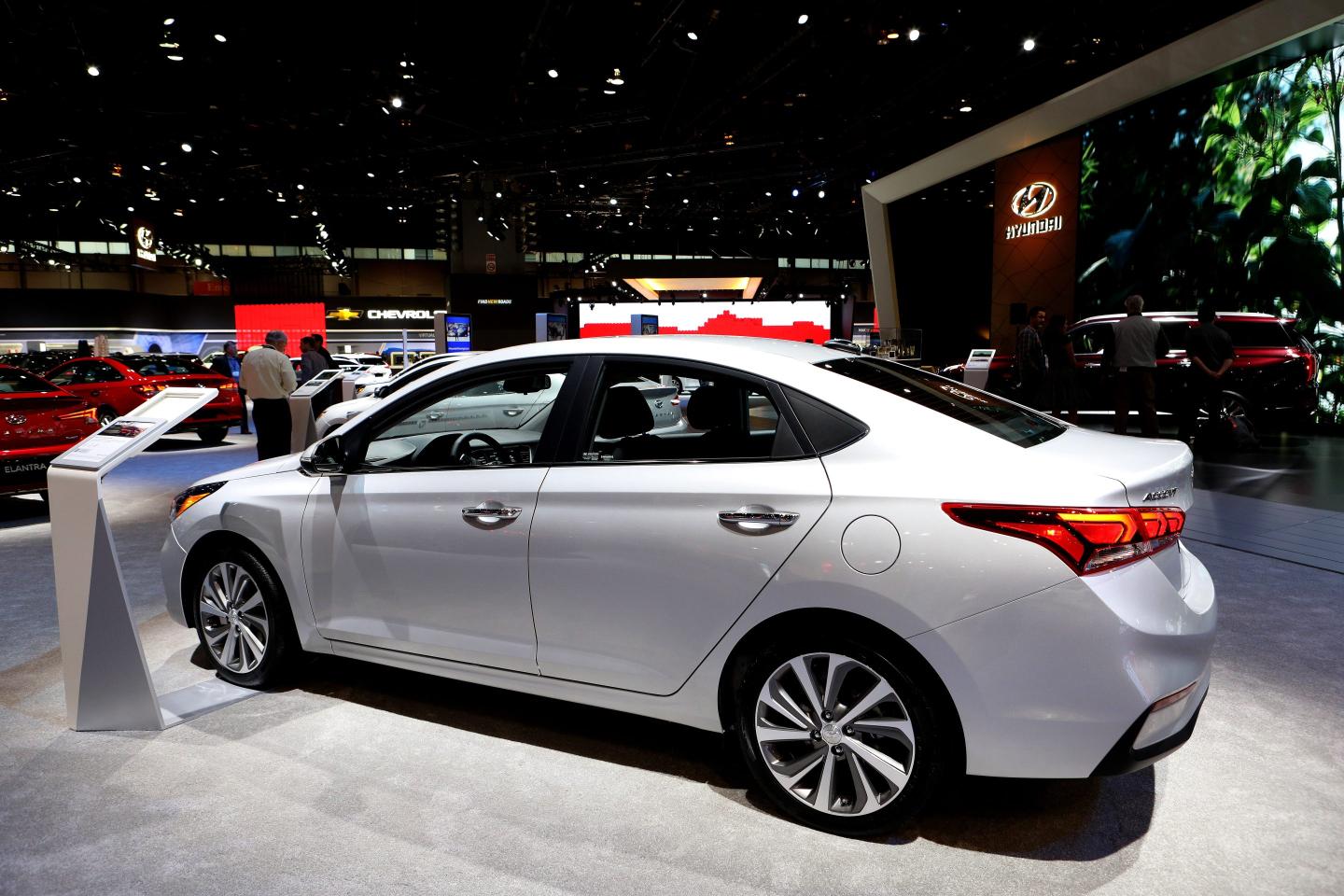 Hyundai Accent on display