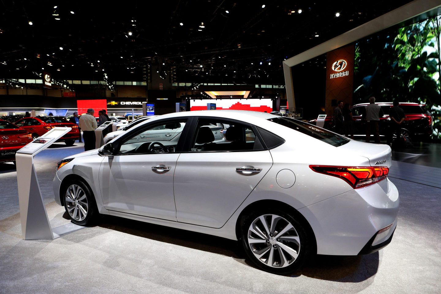 Hyundai Accent on display