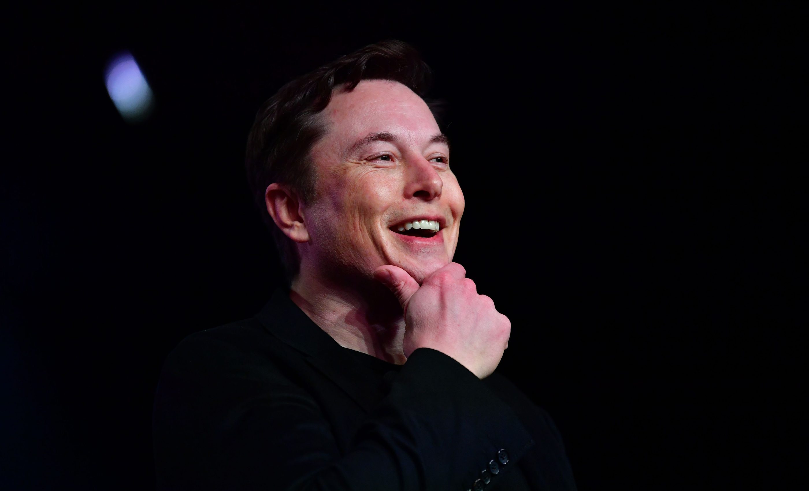 Tesla CEO Elon Musk speaks