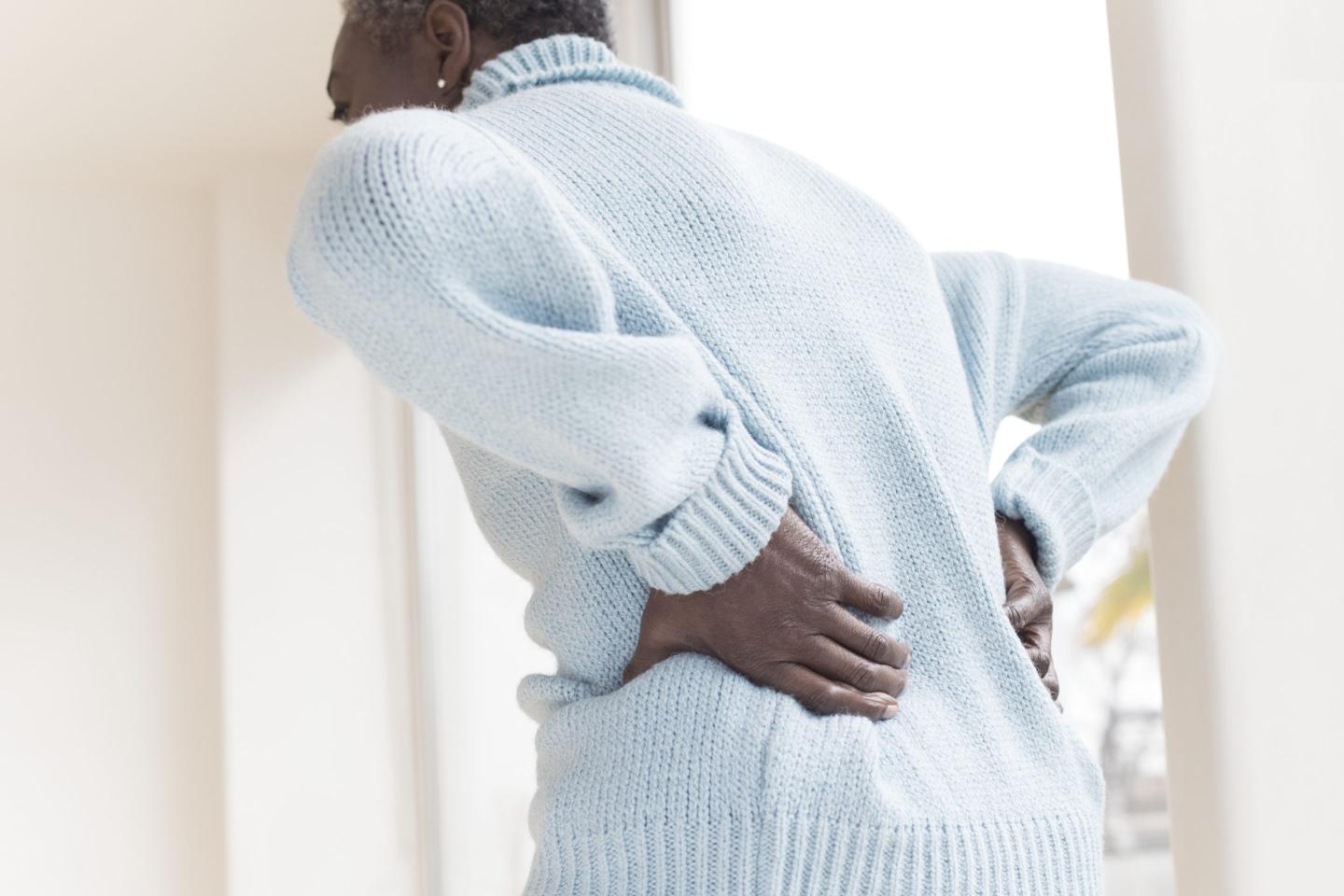 woman with back pain
