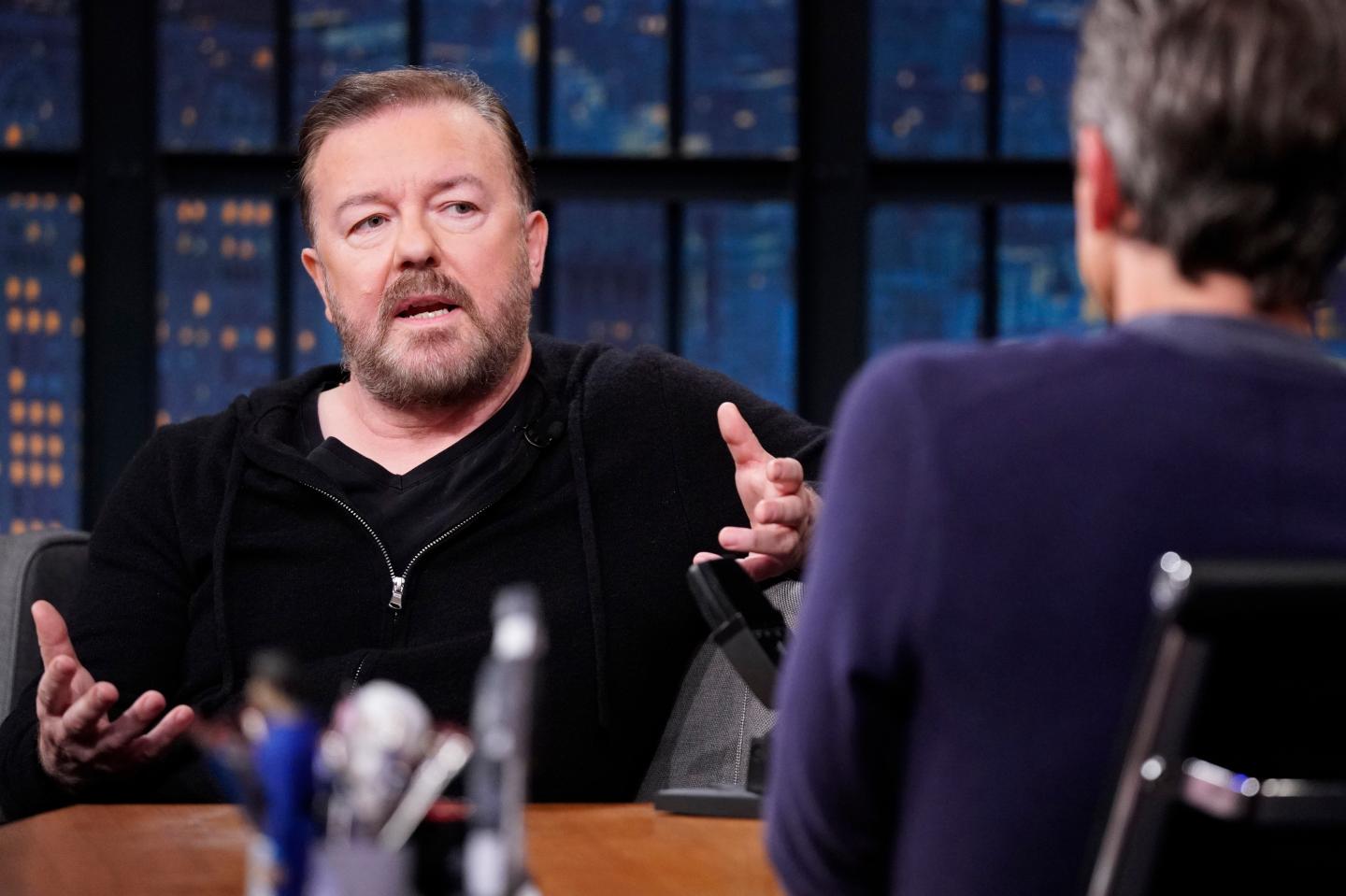 Actor/comedian Ricky Gervais.