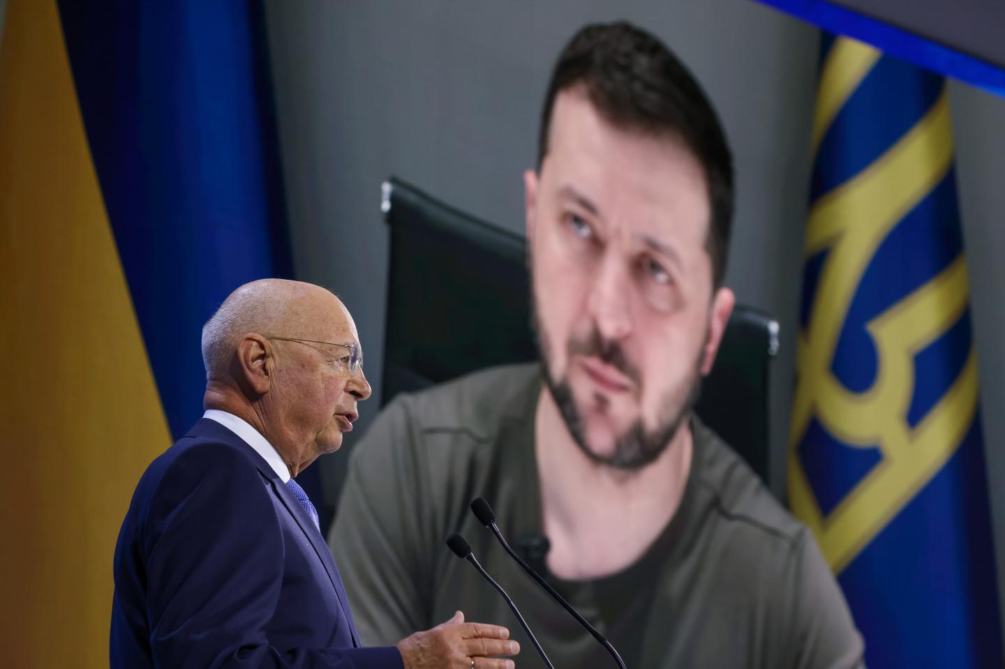 Zelensky pitches Western leaders at Davos on the business opportunities that would come from giving Ukraine $5 billion a month
