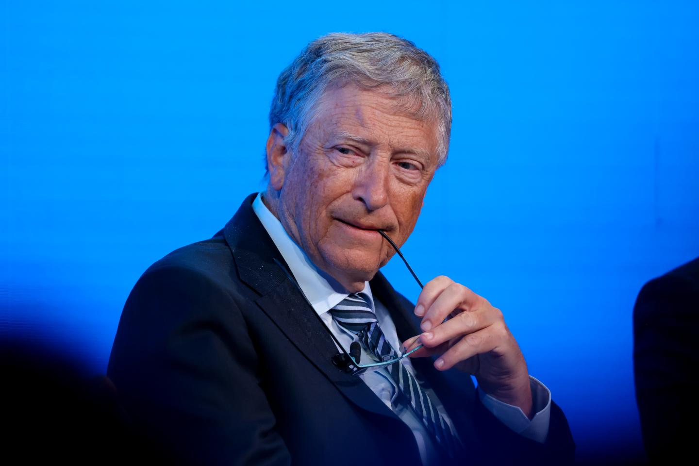 Bill Gates, co-chairman of the Bill and Melinda Gates Foundation, during a panel session on day two of the World Economic Forum (WEF) in Davos, Switzerland, on Tuesday, May 24, 2022.