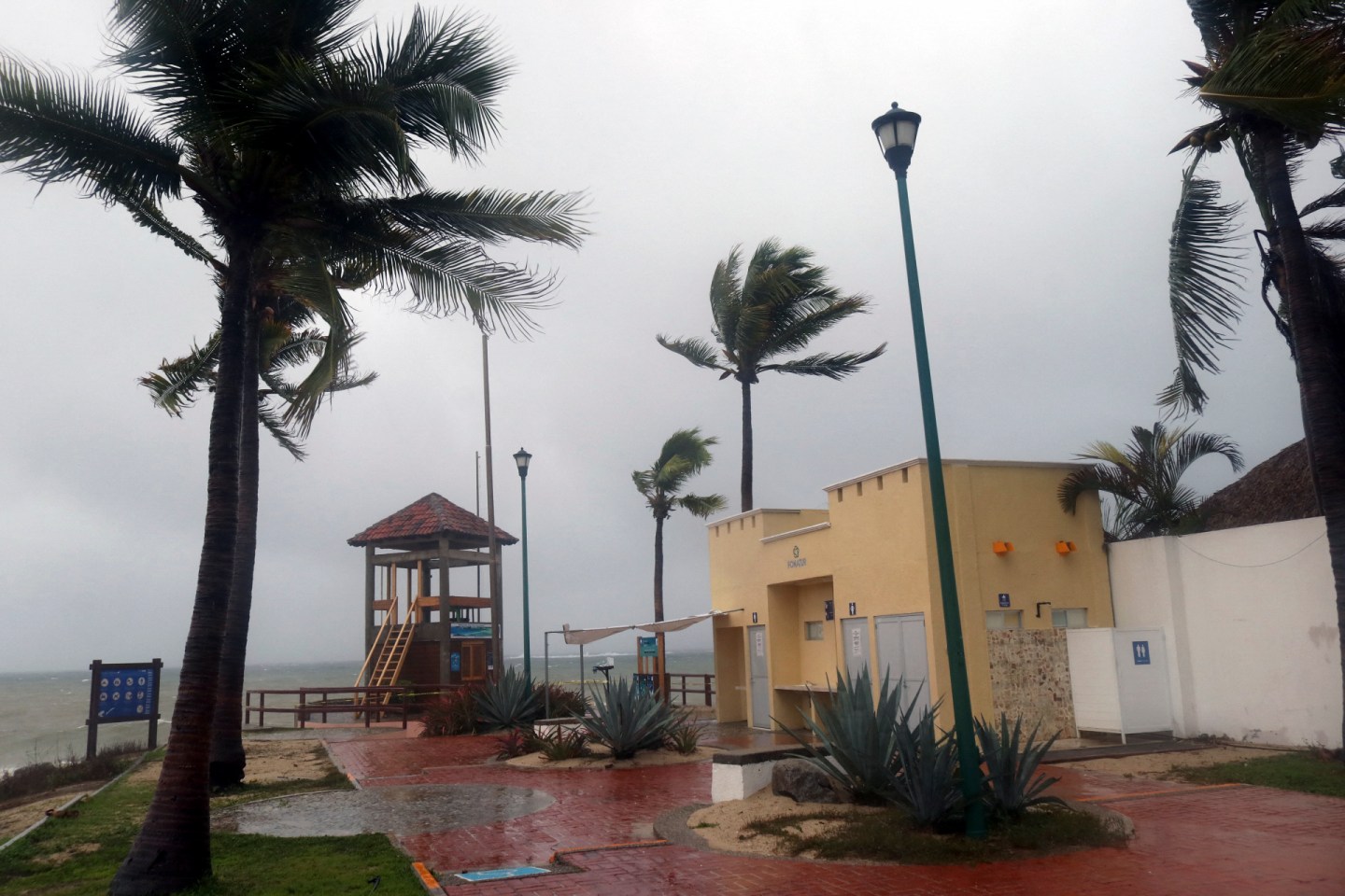 Hurricane Agatha makes landfall in Huatulco, Oaxaca State, Mexico