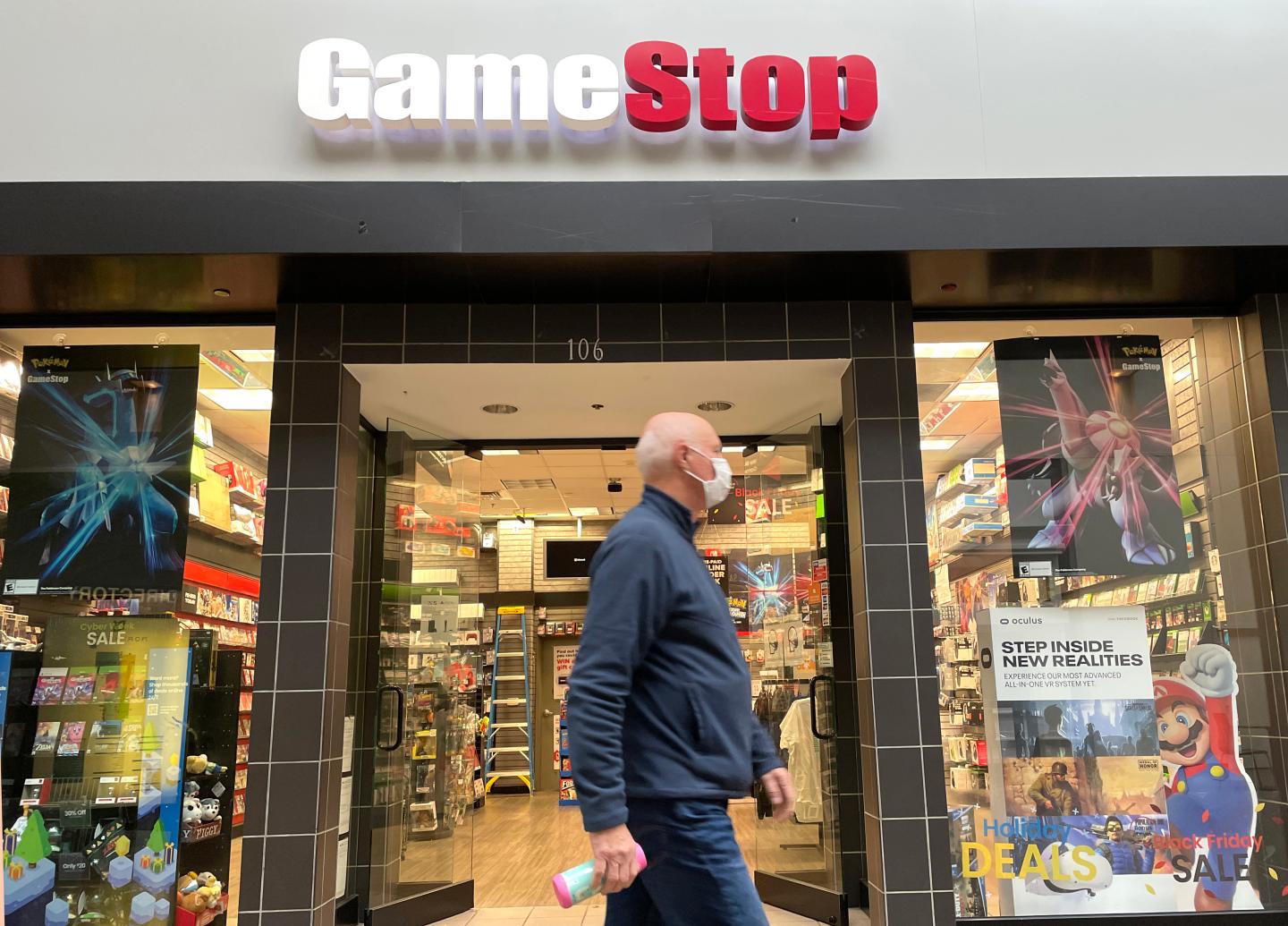 A GameStop store.
