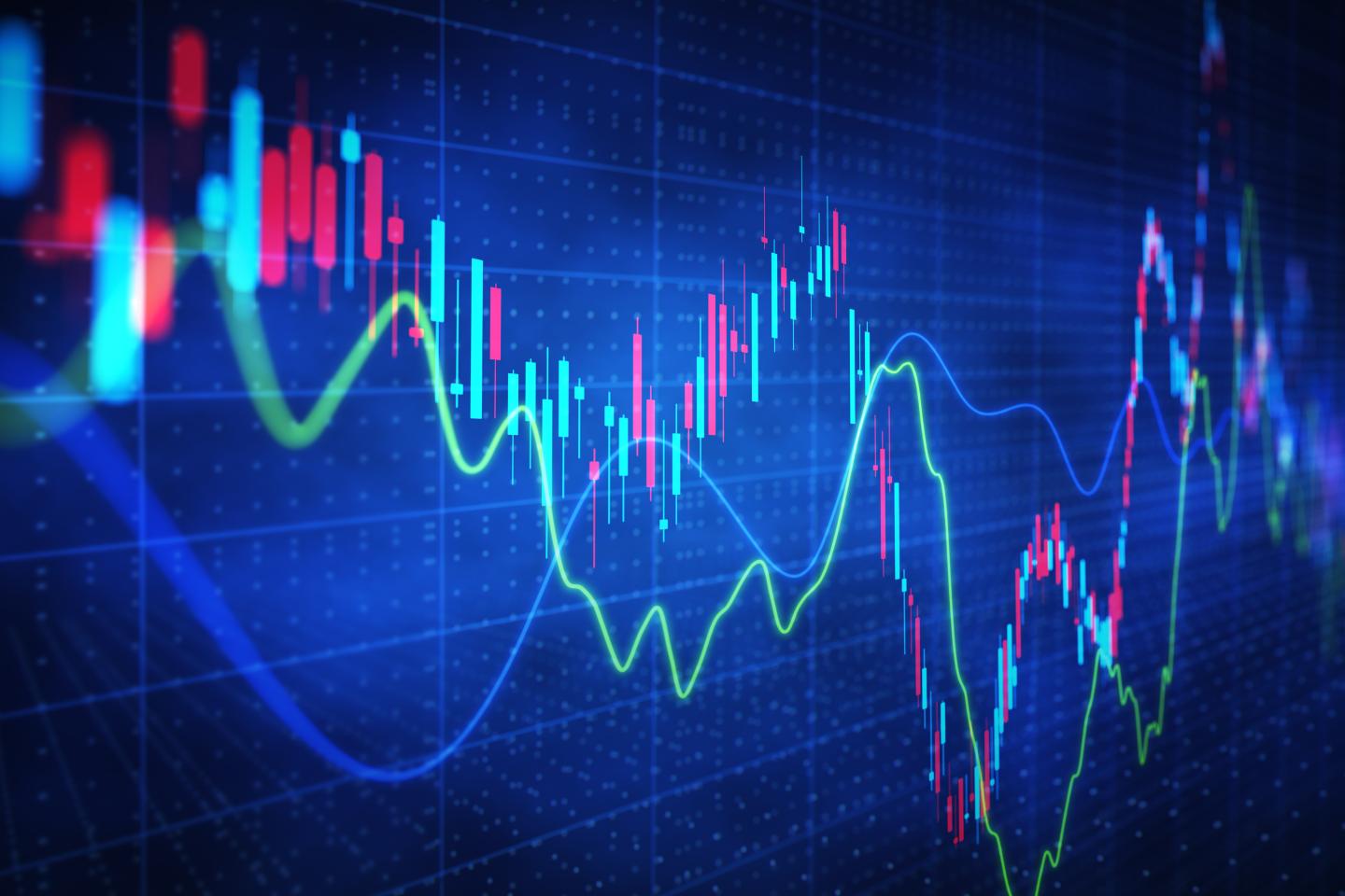 market graphic of stocks
