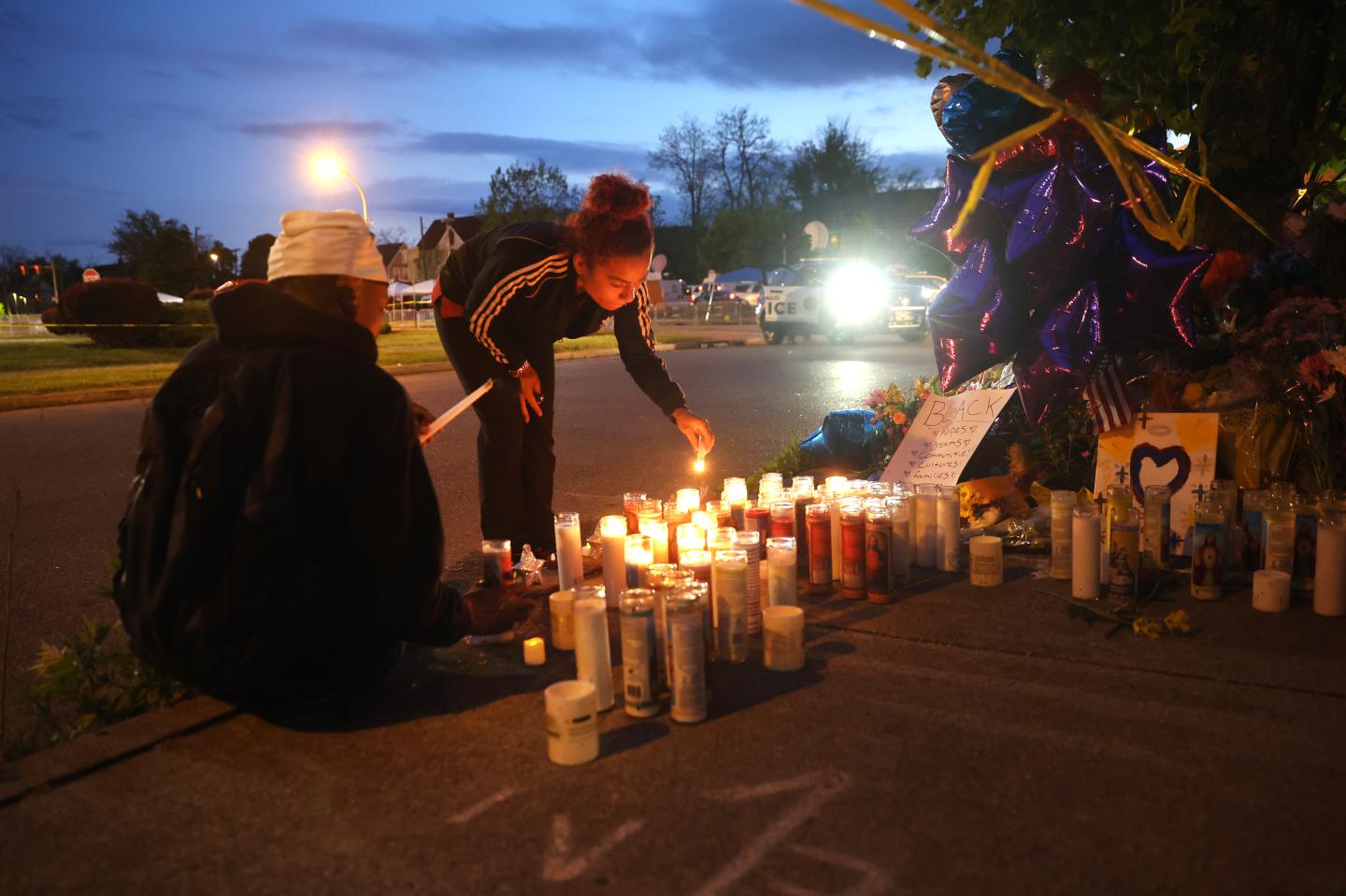 Mourners in Buffalo