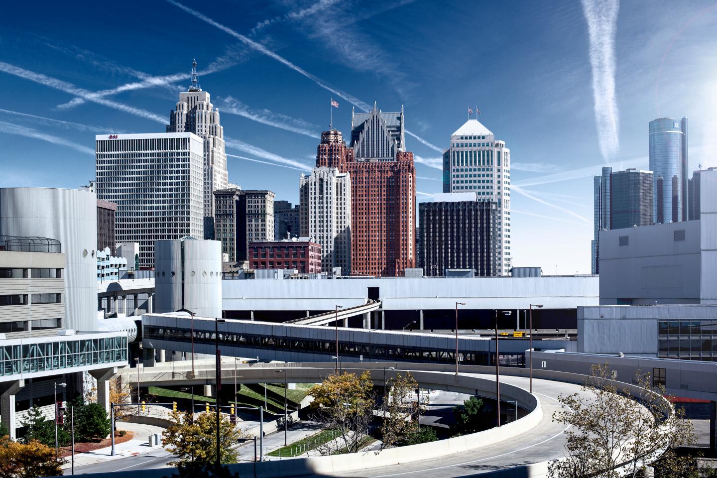 Downtown Detroit.