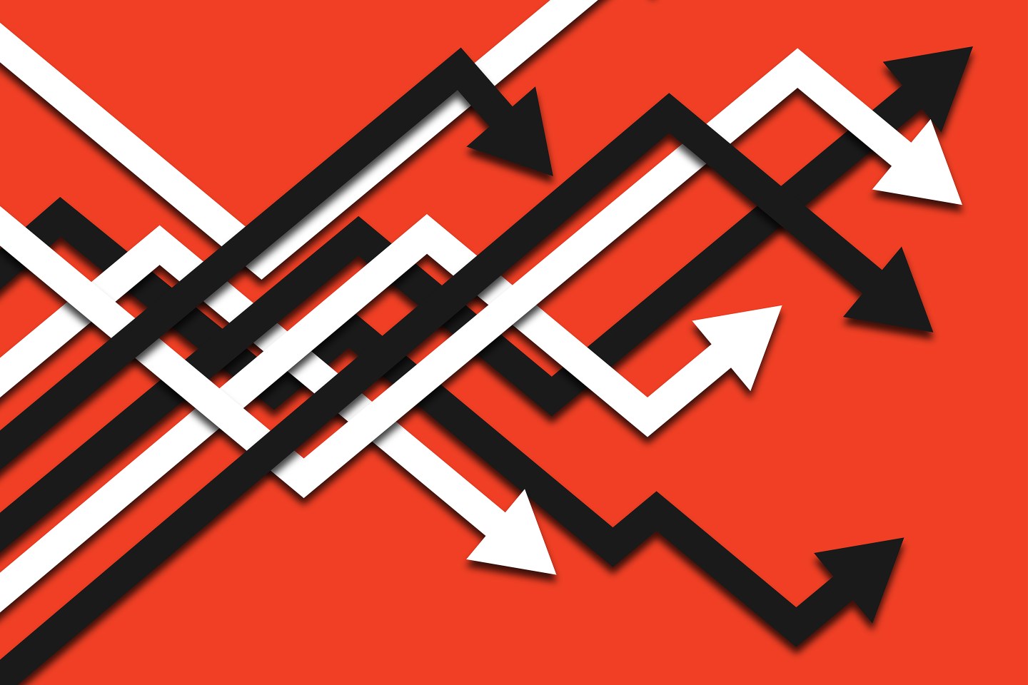 Illustration of arrows.