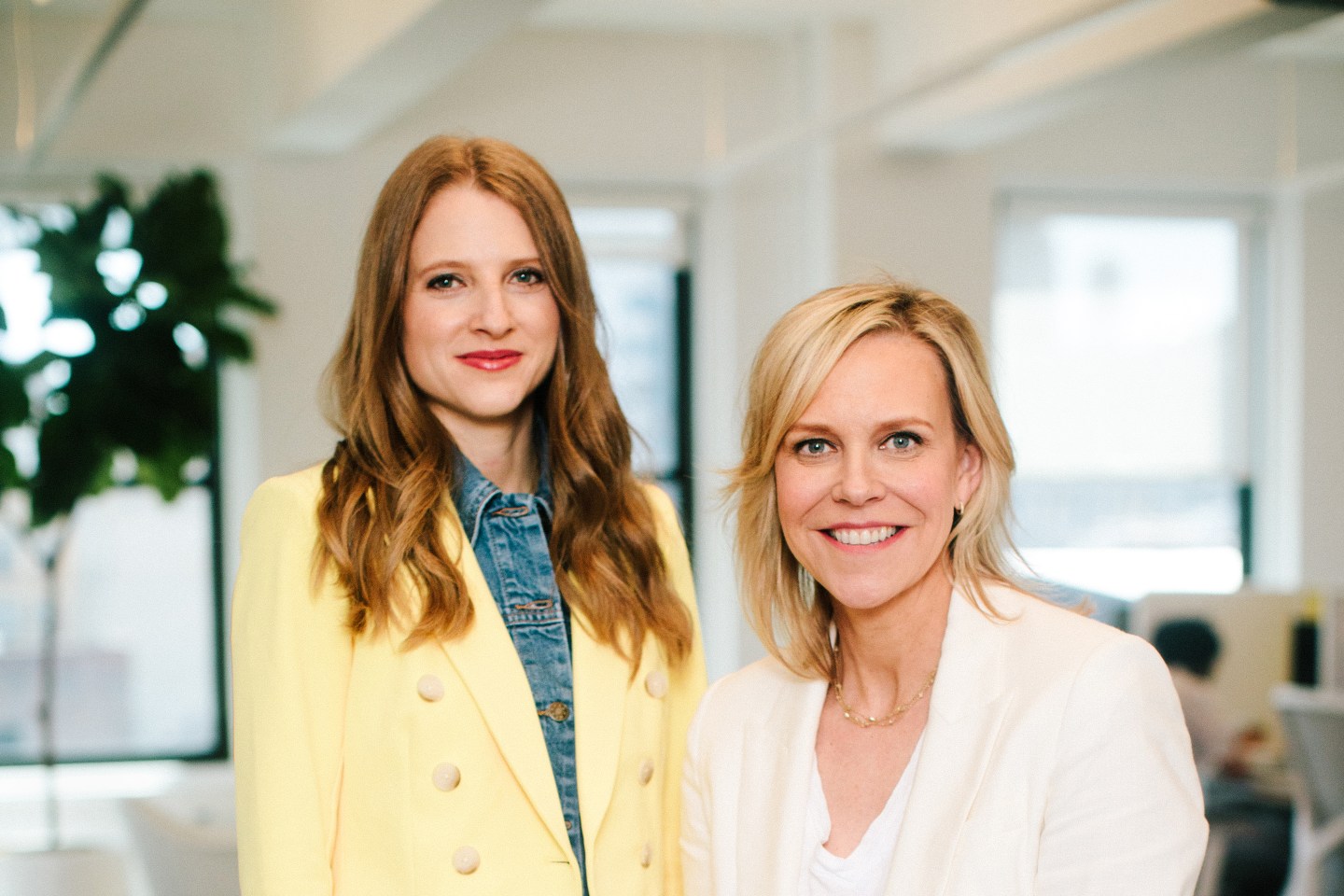 Supergoop CEO Amanda Baldwin and founder Holly Thaggard.