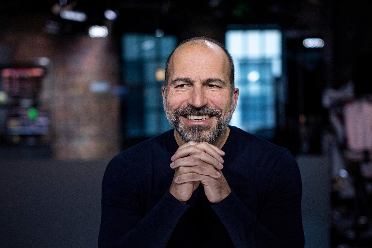 Uber CEO Dara Khosrowshahi during an interview.