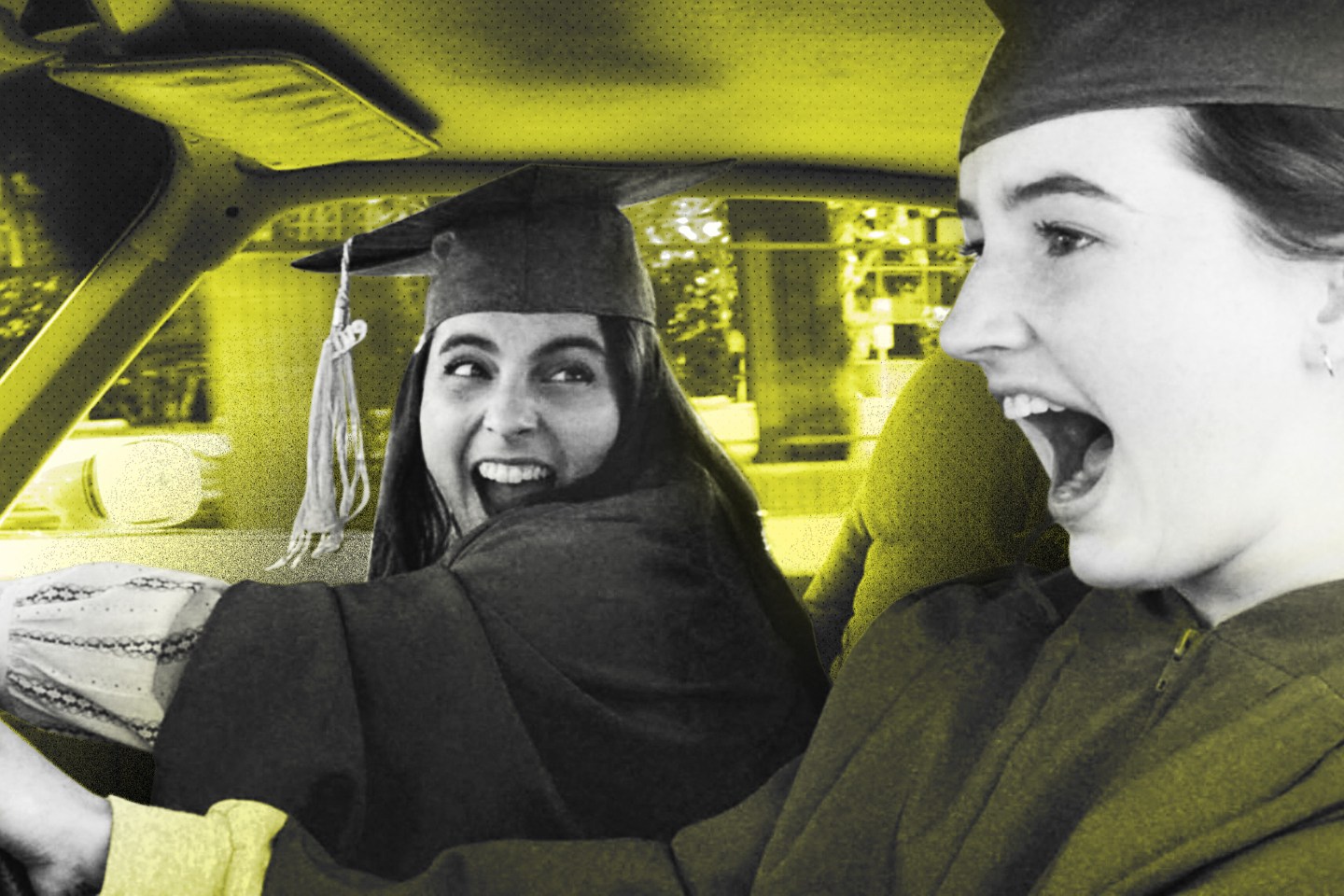 Beanie Feldstein and Kaitlyn Dever from Booksmart. 