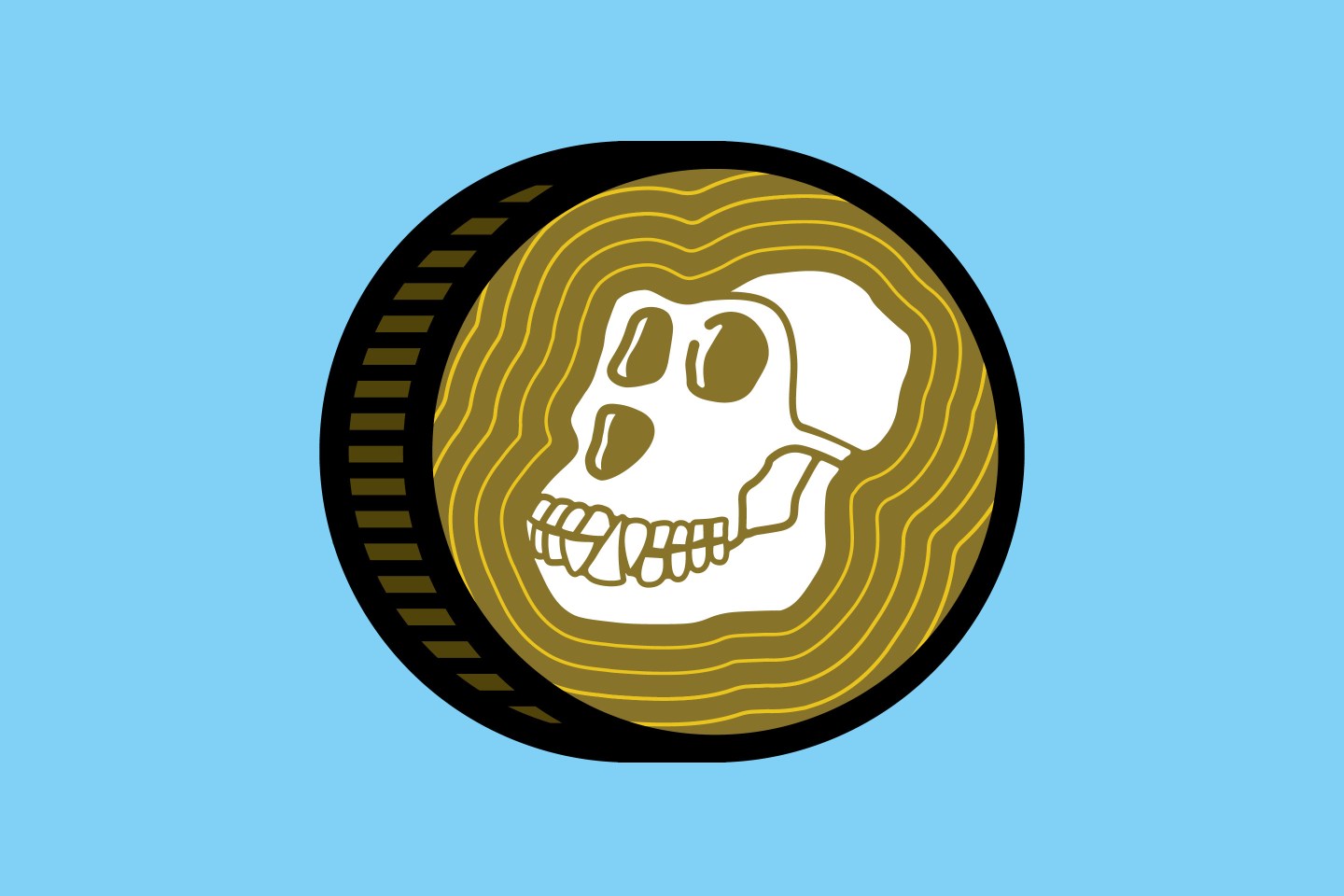 Artistic rendering of an ApeCoin